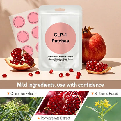 Kind Patches: 30 Metabolic Balance Patches, Berberine, Steady Release, Vegan, 1 Month Pack Body care tablets